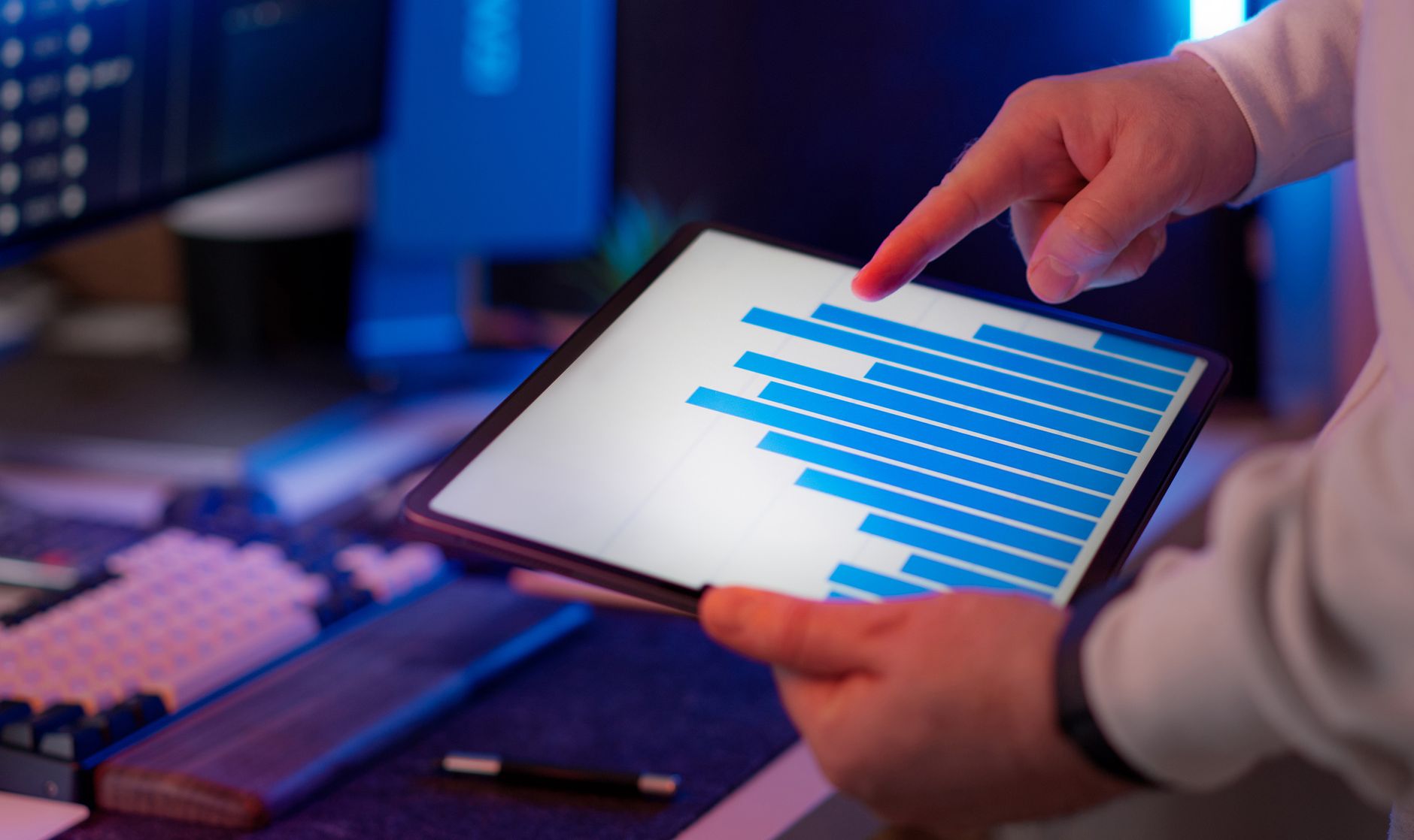 Telemetry metrics and television analysis graphs
