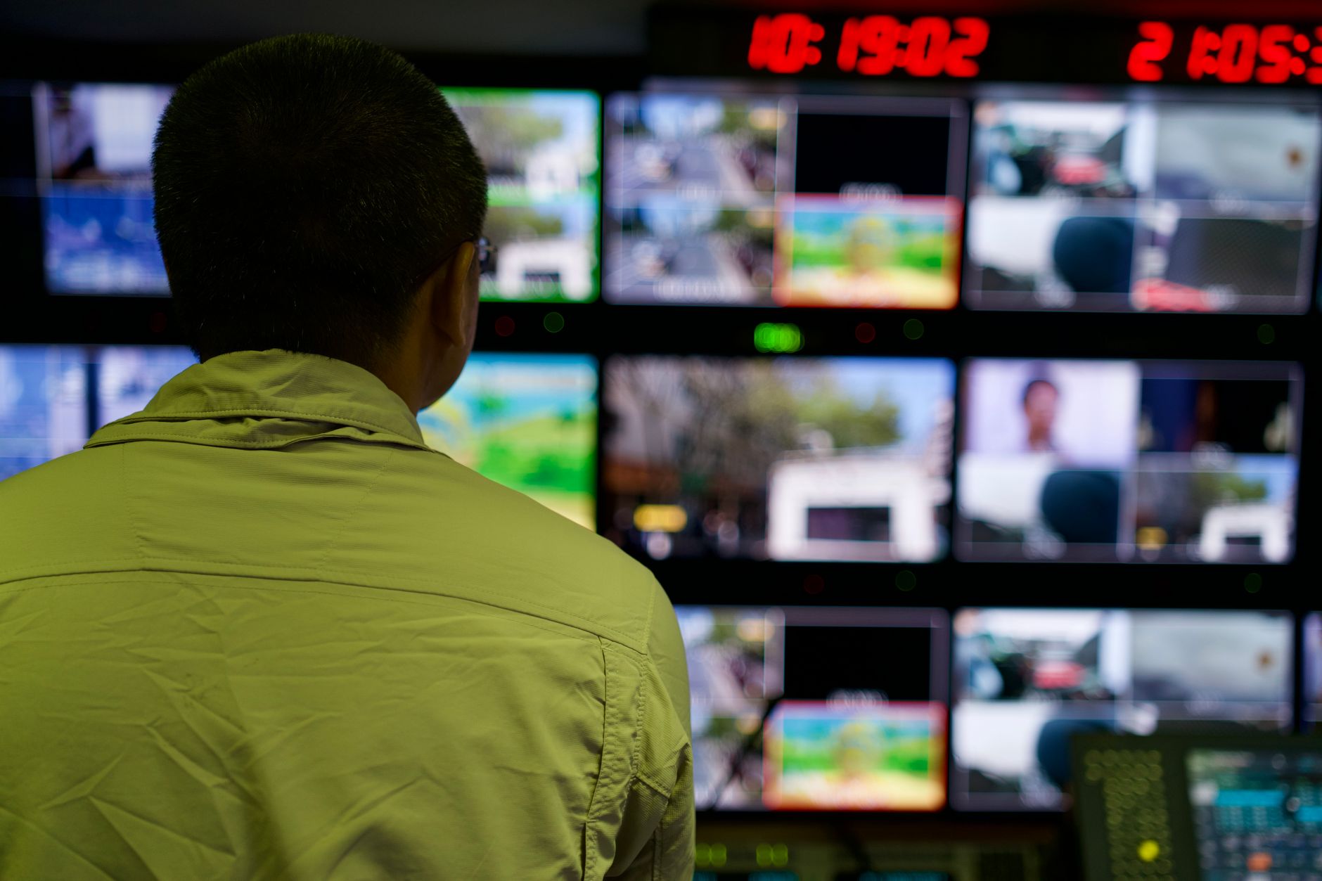 Media analysts looking at demographic data flow